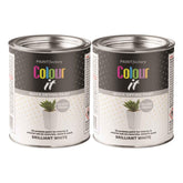 2X Paint Factory Brilliant White Gloss Tin Paint 300ml Tin Paint